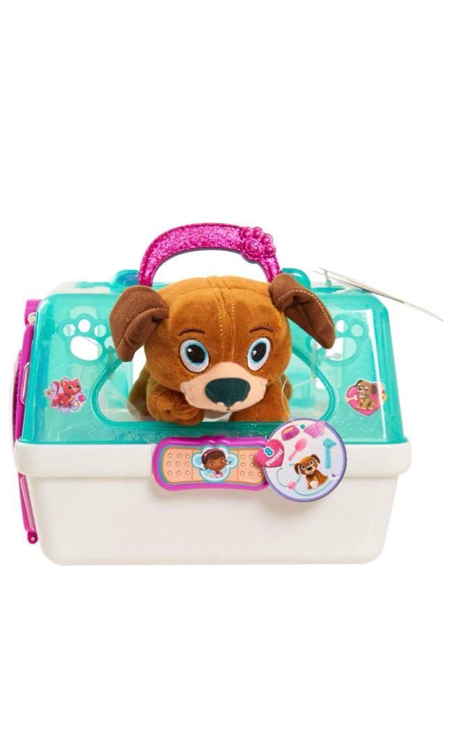 doc mcstuffins toy hospital pet carrier findo plush