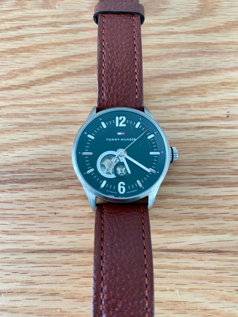 Tommy hilfiger leather strap clearance