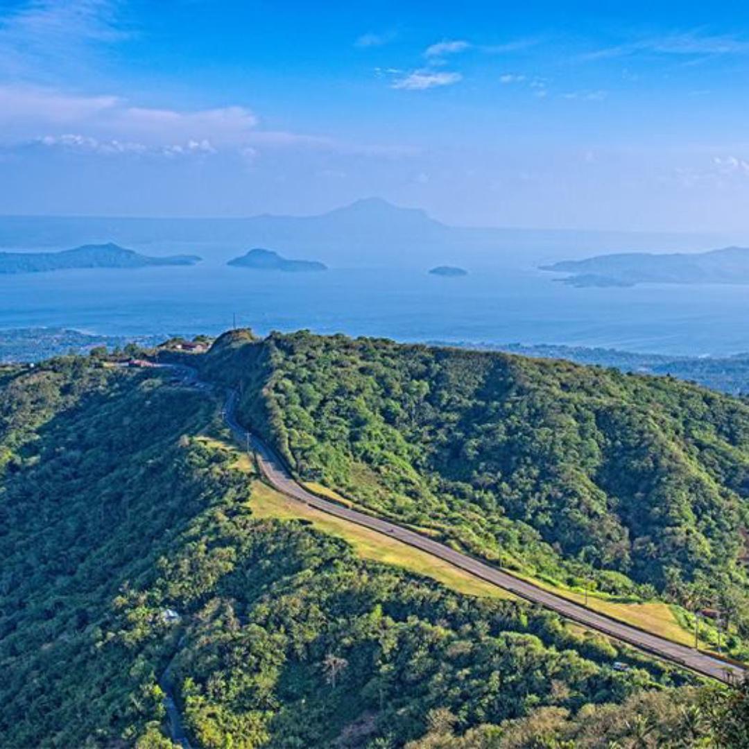 Beautiful view of Taal and Golf Tagaytay Highlands lot condo villas for