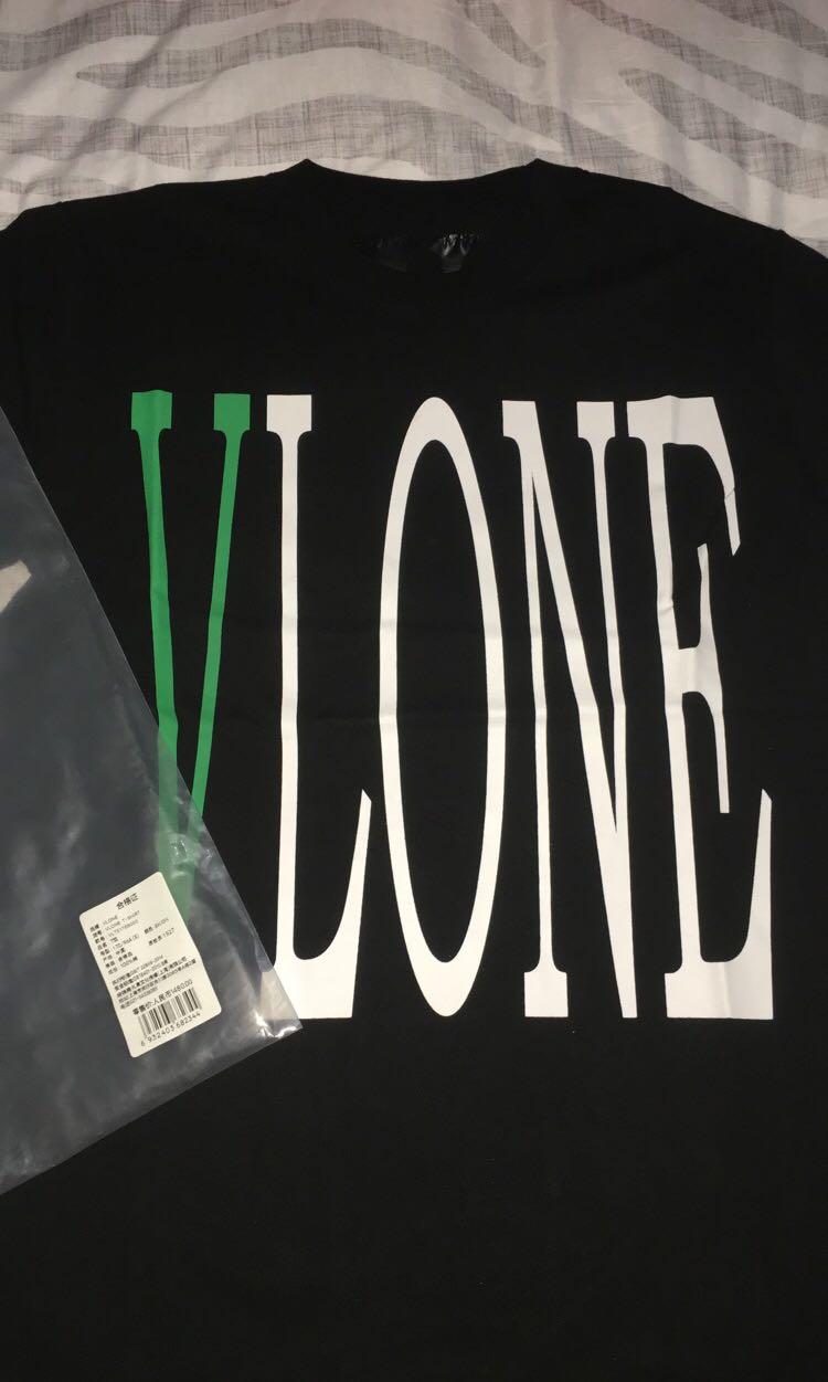 Vlone Limited Edition Reflective & Staple Green, Men's Fashion, Tops ...
