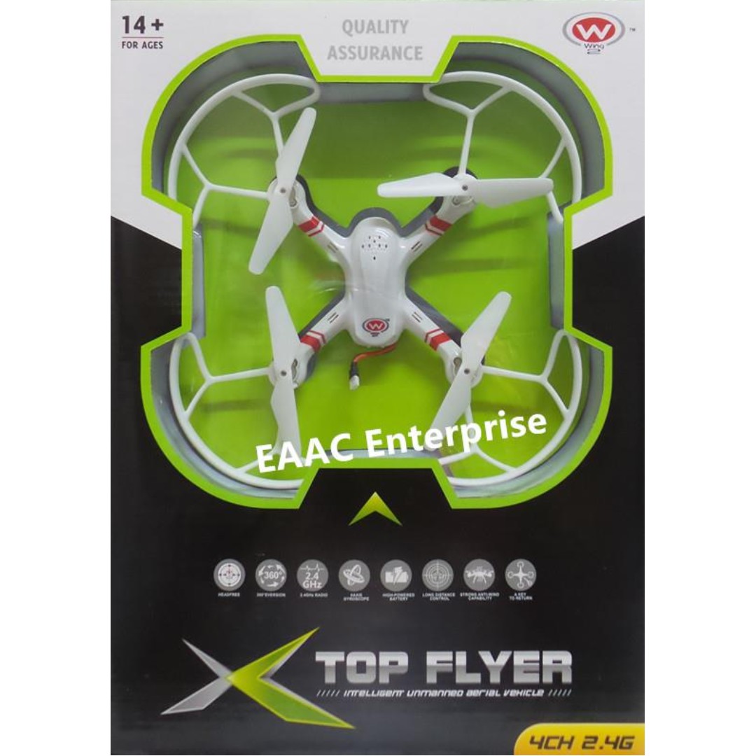 Wing2 2.4GHz Top Flyer 23cm RC Quadcopter UFO Drone