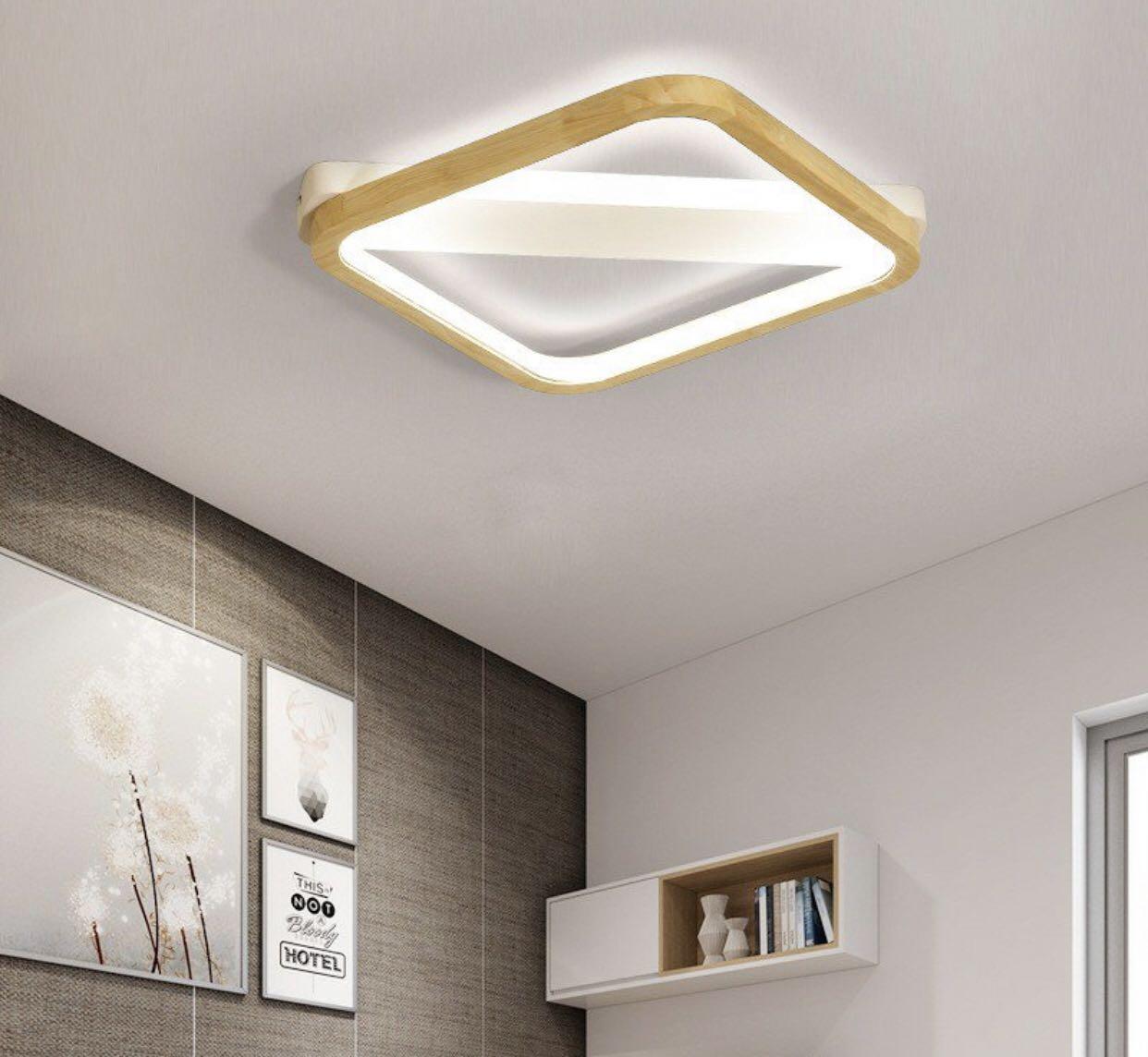 Woody Wooden Ceiling Lights Strip Diagonal On Carousell