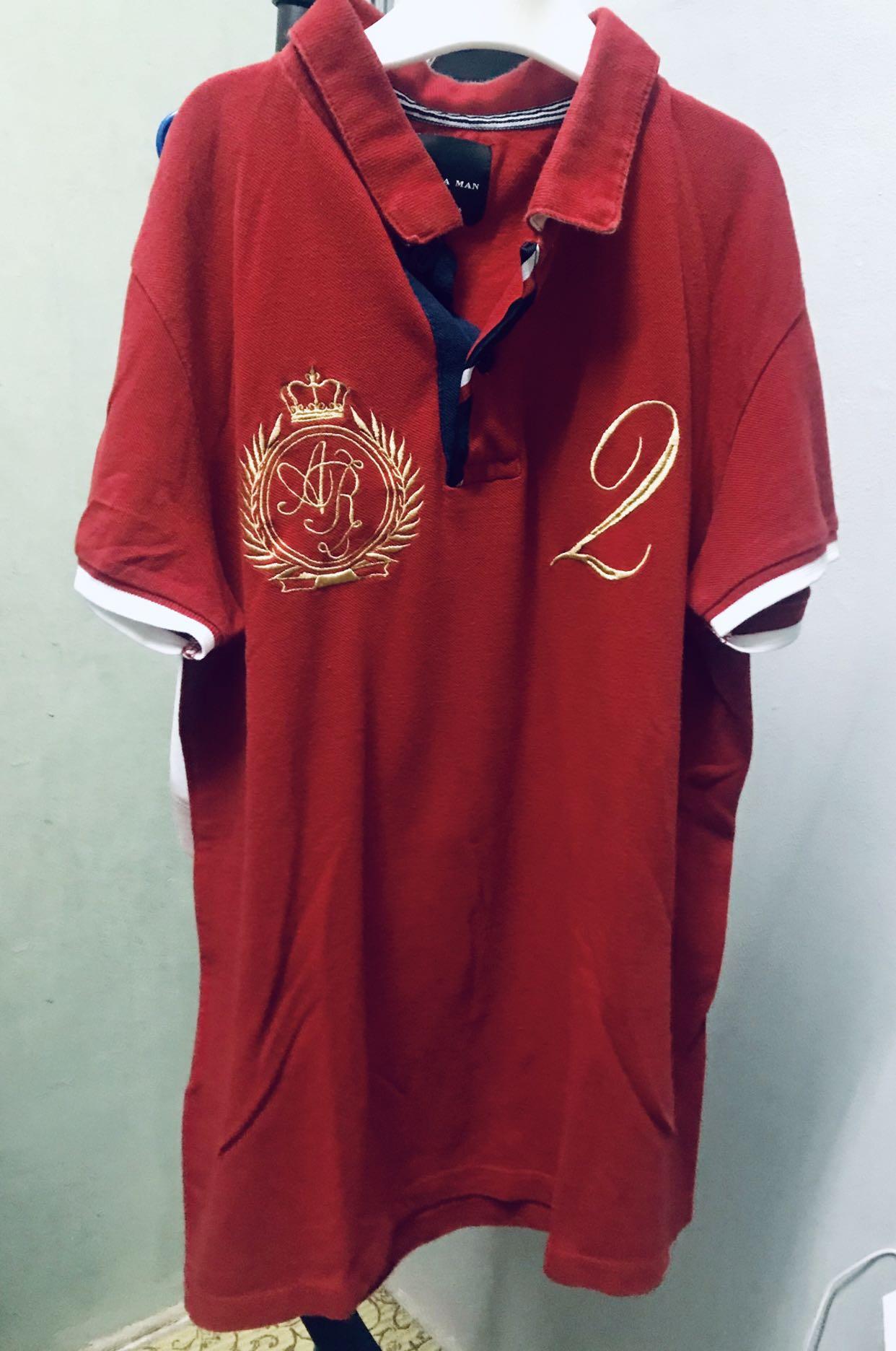 zara man polo t shirt