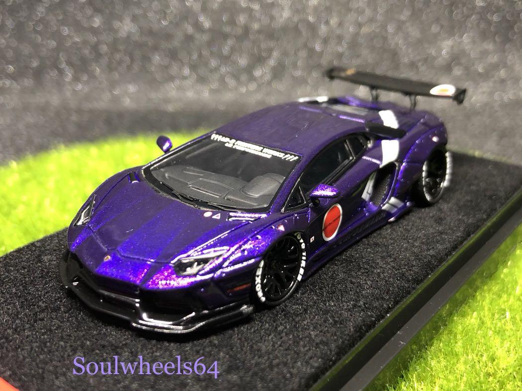 1:64 LB Performance Liberty Walk Aventador Zero Fighter Purple