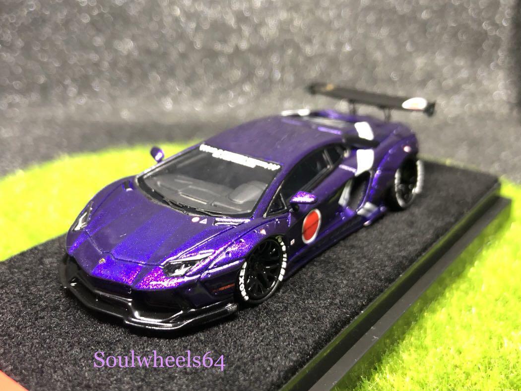 ミニカー D&G LB Aventador 2.0 Purple Zero Fighter TPC 1/64 LBWK Aventador 700GT EVO Matte Zero War Purple with