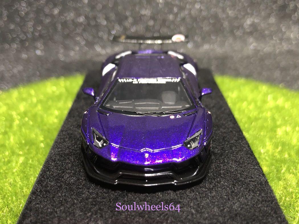 ミニカー D&G LB Aventador 2.0 Purple Zero Fighter TPC 1/64 LBWK Aventador 700GT EVO Matte Zero War Purple with