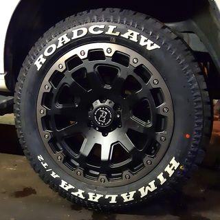 Roadclaw all terrain off Road Tires with optional black Rhino Razorback orig deferred pay