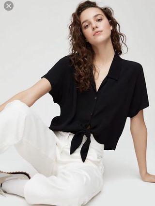 Wilfred Free Tie Front Blouse