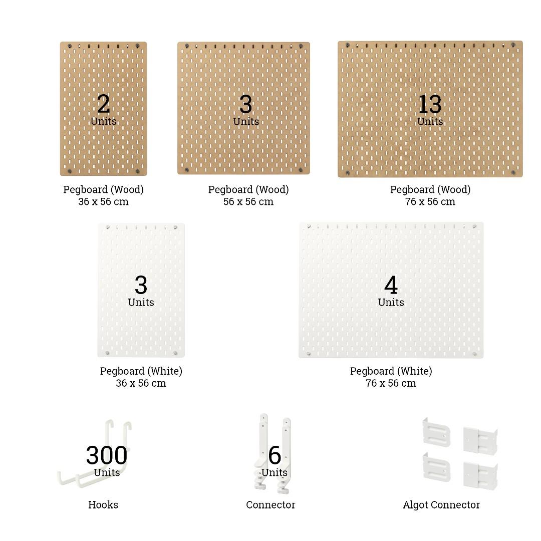 IKEA Skådis Pegboard (Square) Dimensions Drawings, 54 OFF