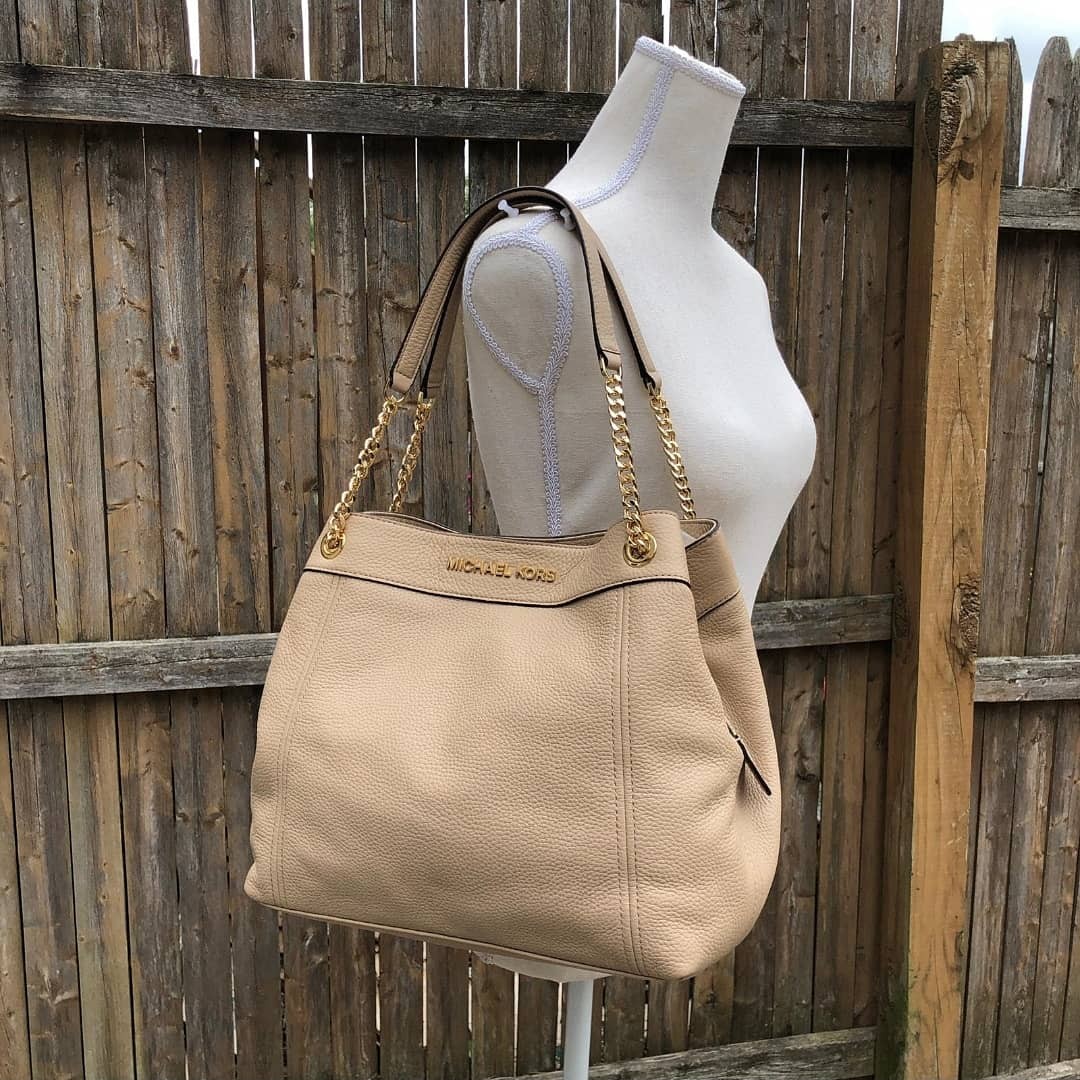 michael kors jet set large chain shoulder tote