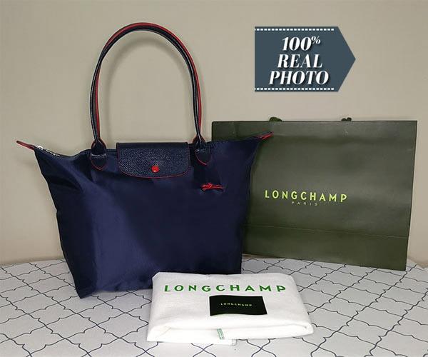 AUTHENTIC LONGCHAMP LE PLIAGE CLUB LARGE TOTE L1899619556 NAVY FREE GIFT LC052