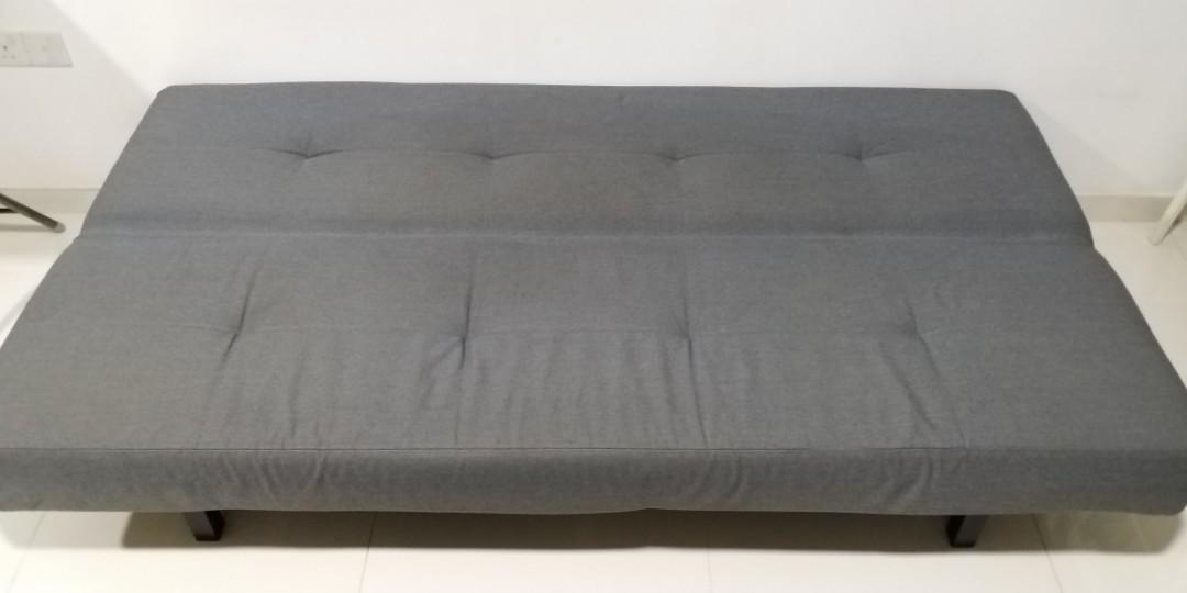 Balkarp Sleeper Sofa Vissle Gray With