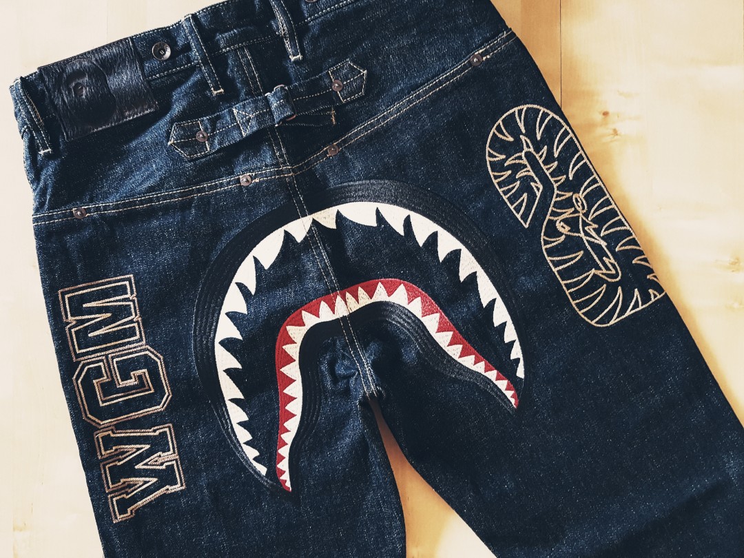 vintage bape jeans