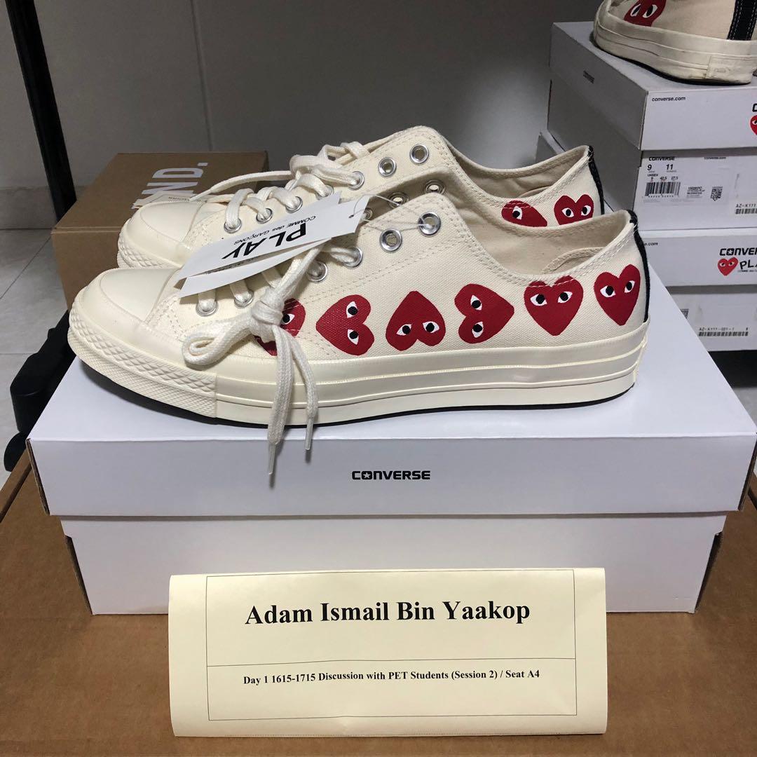 Cdg converse off white top