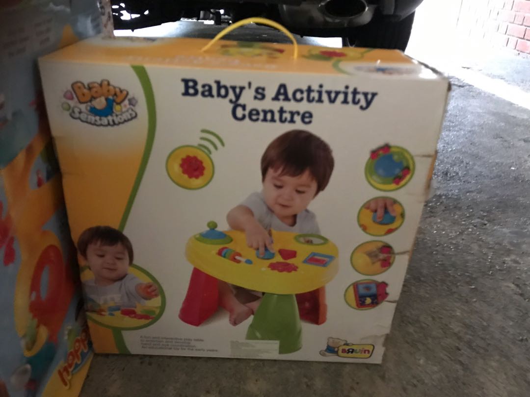 baby activity center box