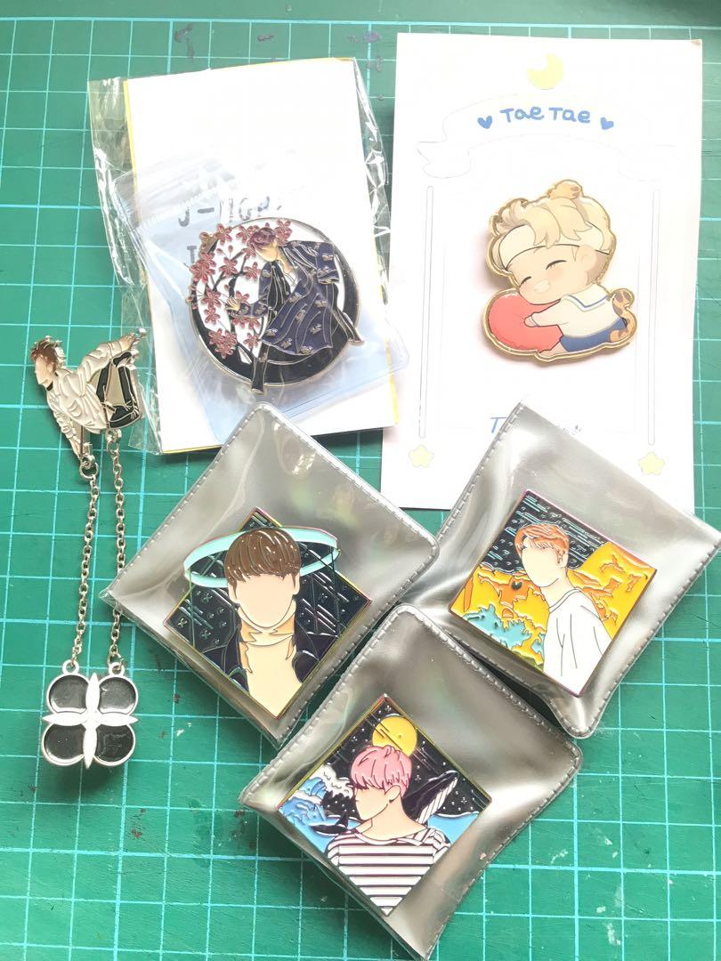 BTS Enamel Pins Compilation (Aug), Entertainment, K-Wave on Carousell