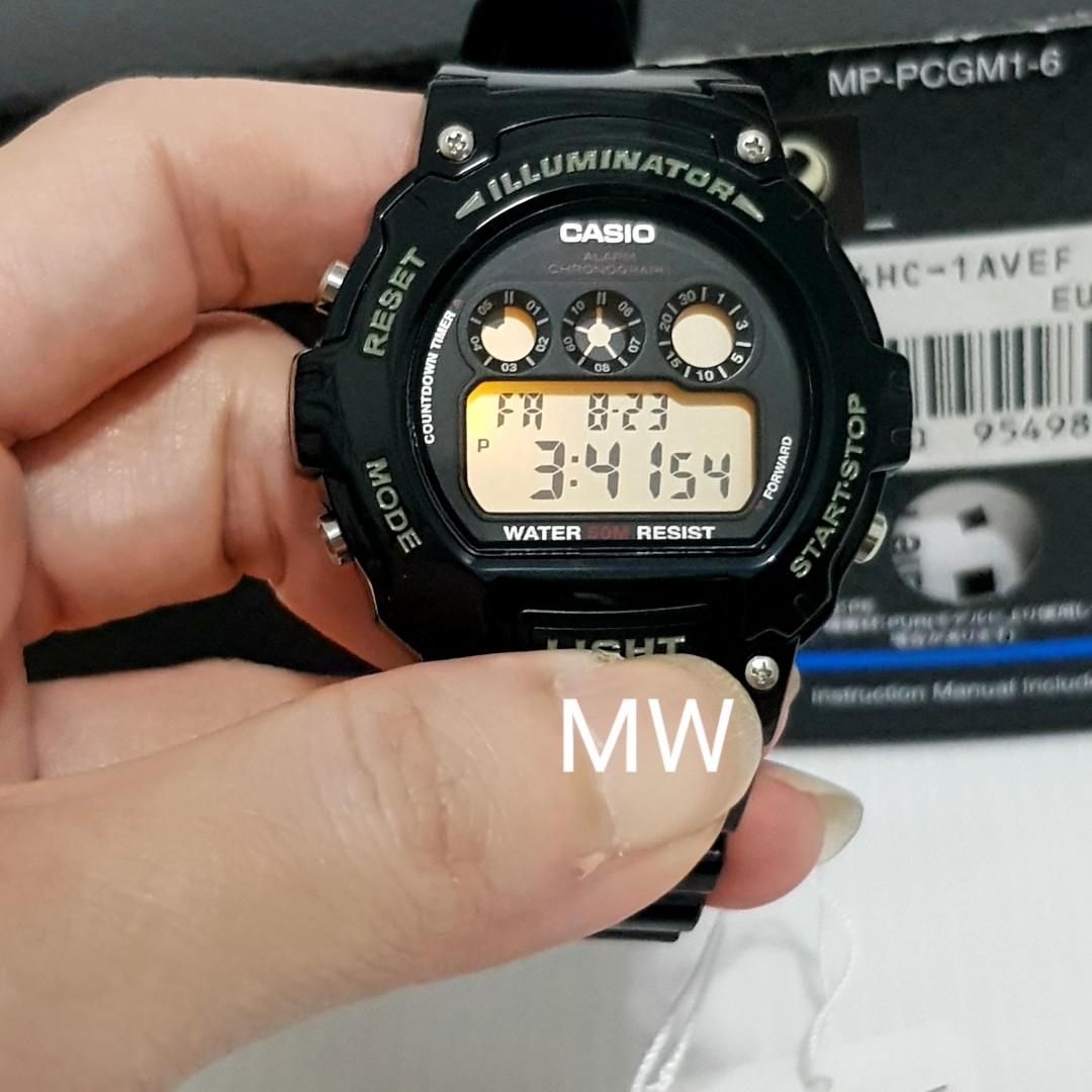 Casio men's chronograph best sale black resin strap watch