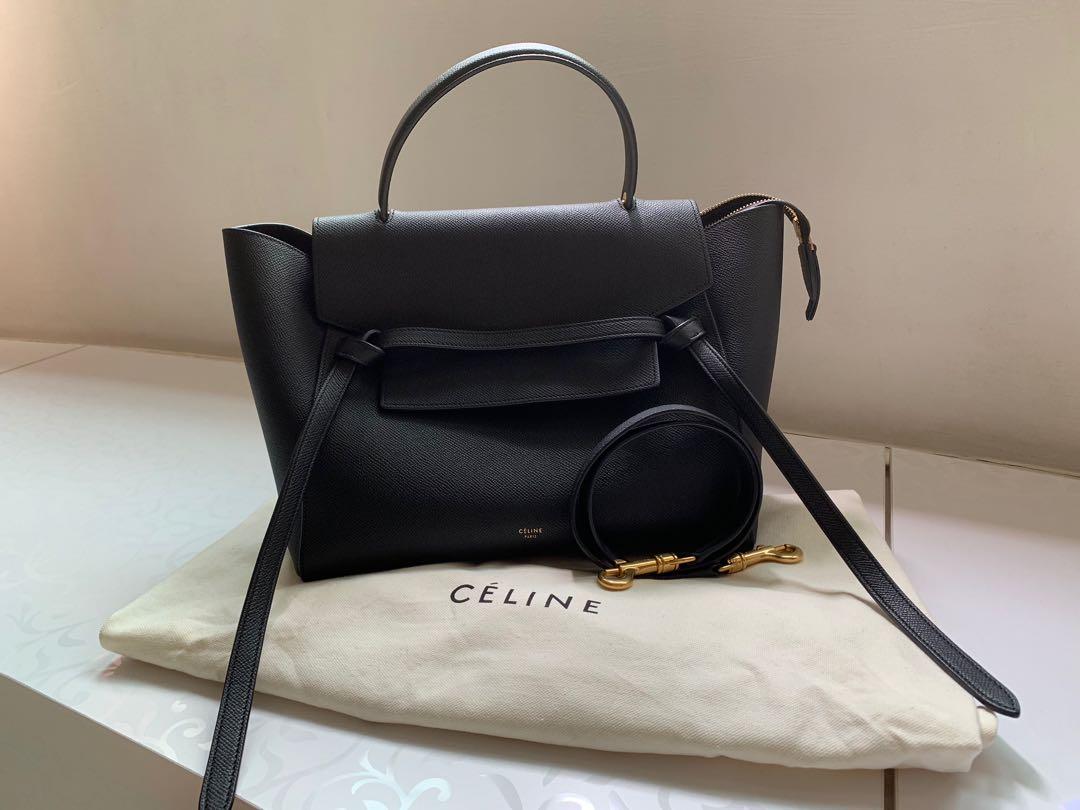 celine grained calfskin mini belt bag