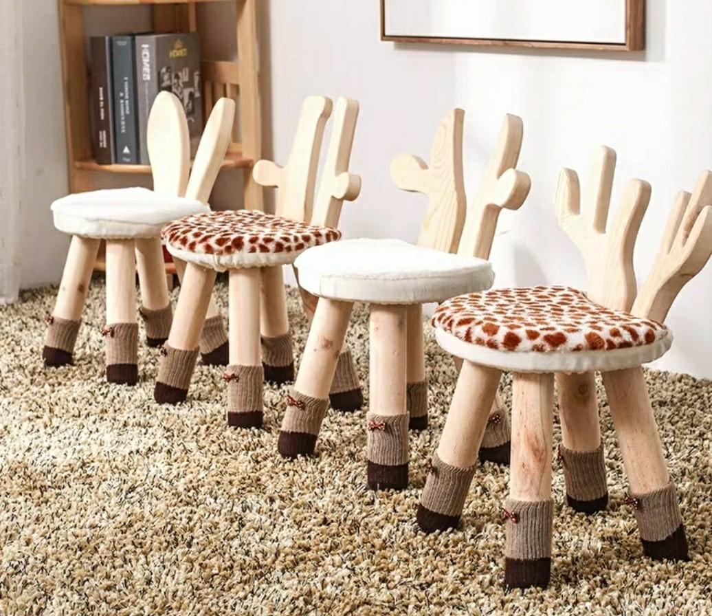 Kids discount wooden stool