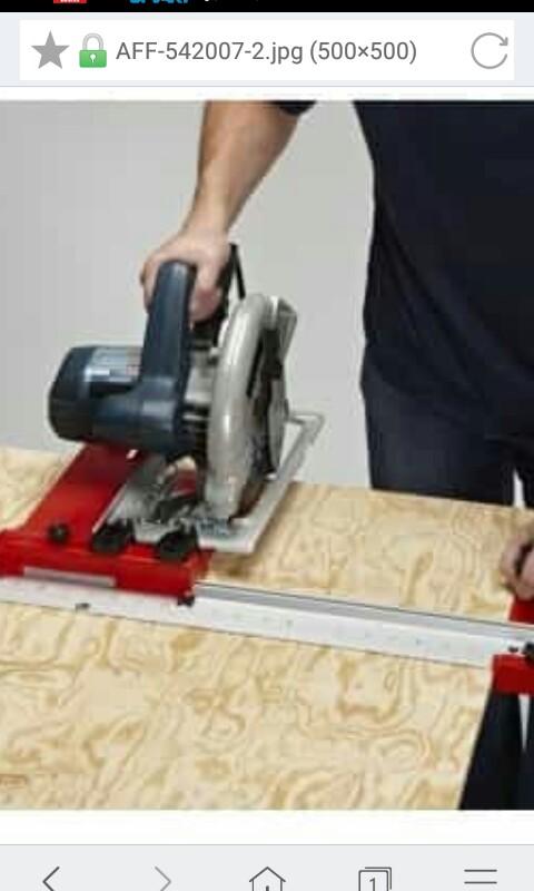 Circular Saw Imported Guide and Plate (Category: Construction Tools & Equipment) located in Makati City. Submitted by reachcomcabinet (Listing ID 244515225, Image 1). Description: Made in Italy. 100% Brand New and Unused Special cutting functions not available in other Rip Guide like Kreg Rip Guide. First as a regular cutting guide, and secondly as a special purpose sliding circular saw plate. Better than Kreg, this is BORA from ITALY. If you wil