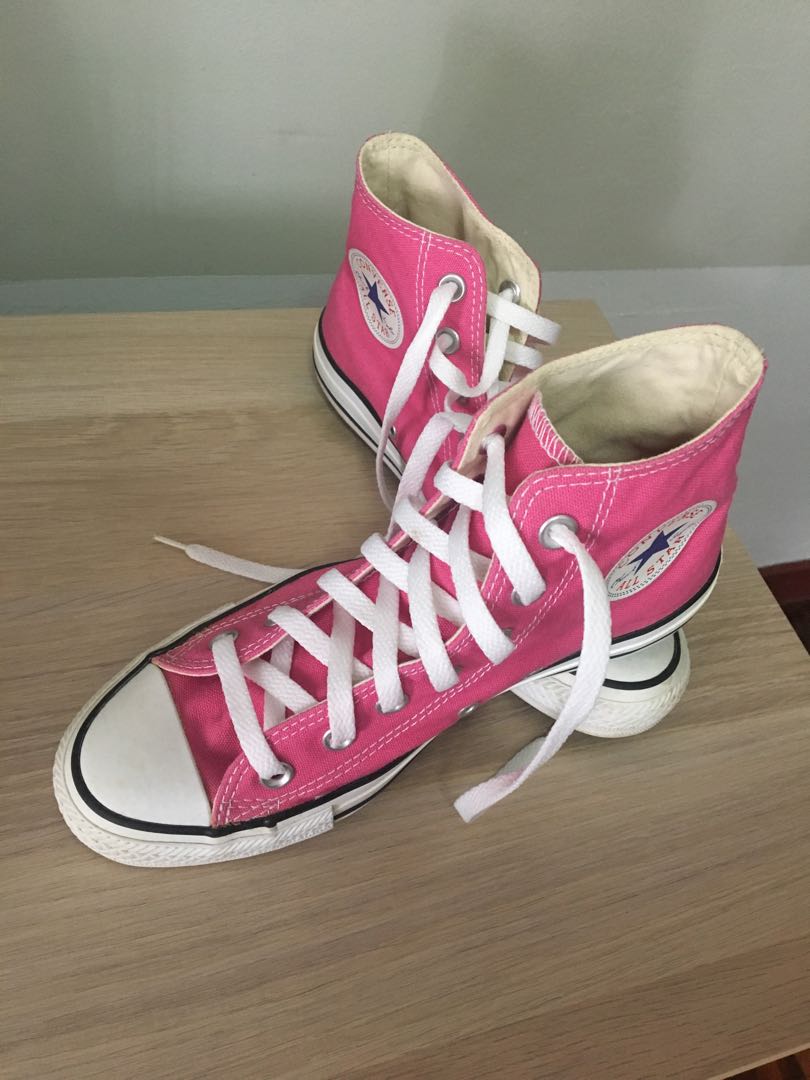 Converse pink high cut store