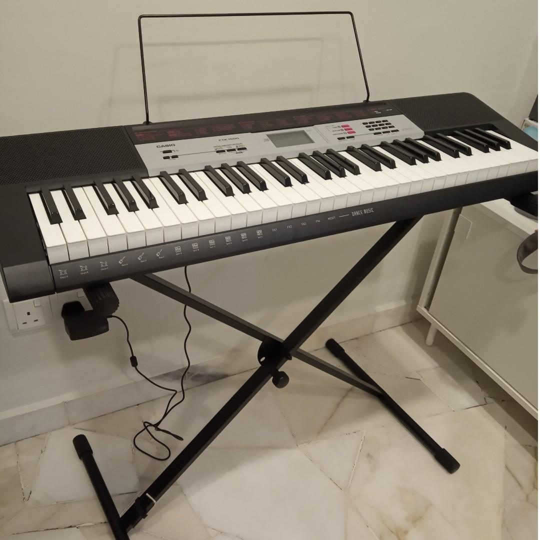 Keyboard Piano CASIO CTK 1500 Stand Cover Bag