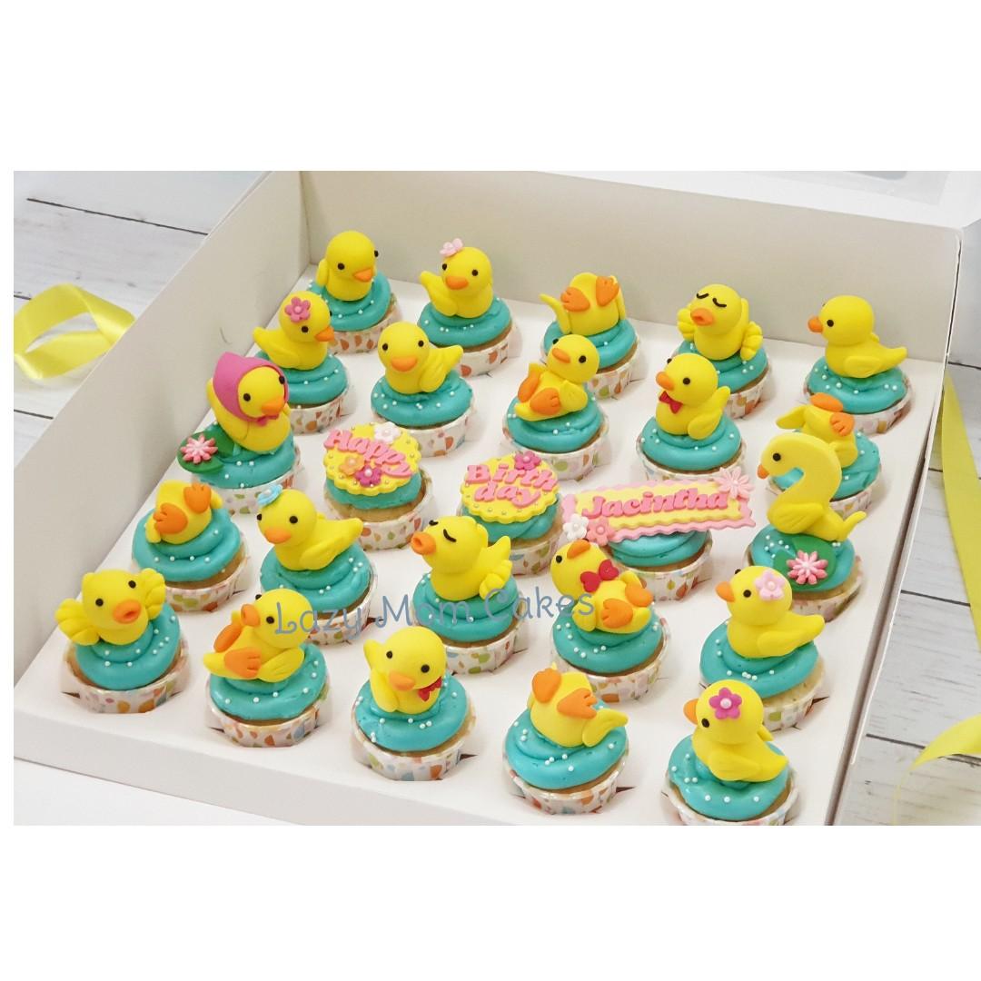 Duck Themed Minicupcakes Free Delivery Customised Cupcakes