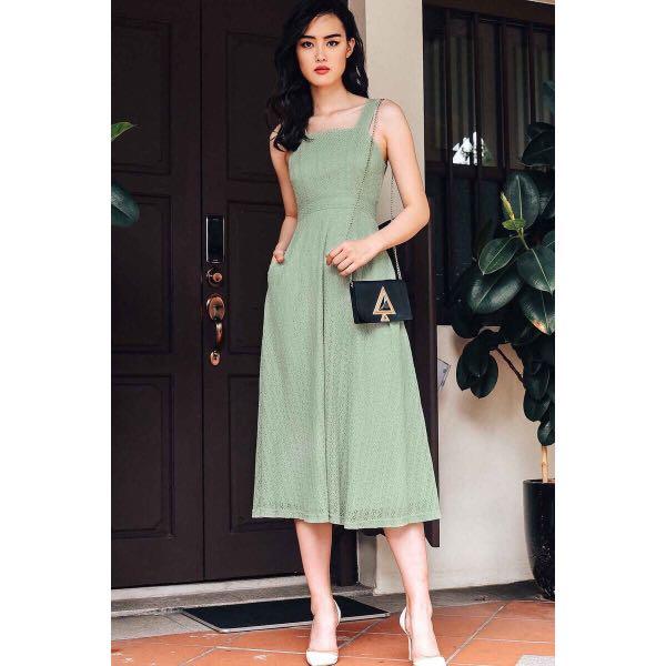 chinese dress ladies Blue Draped Lace Maxi Dress Xs main image 0