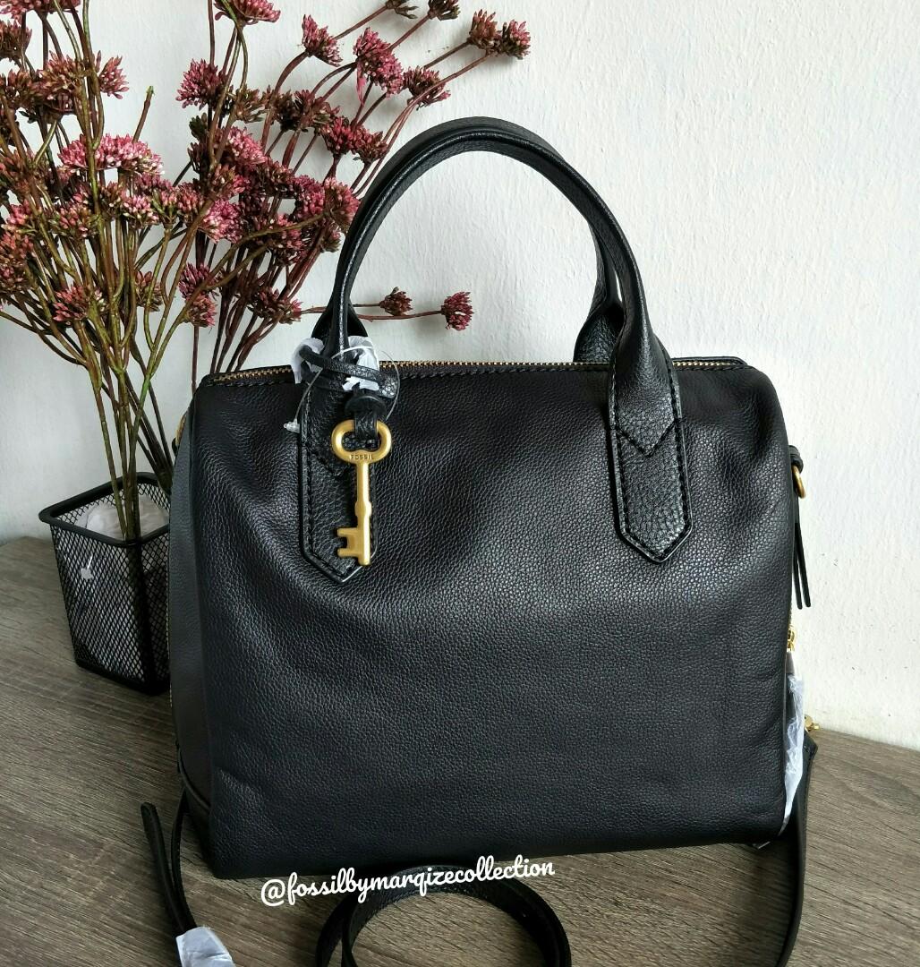 Fossil fiona satchel black hot sale