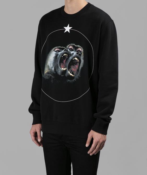 Givenchy men s black monkey brothers sweater
