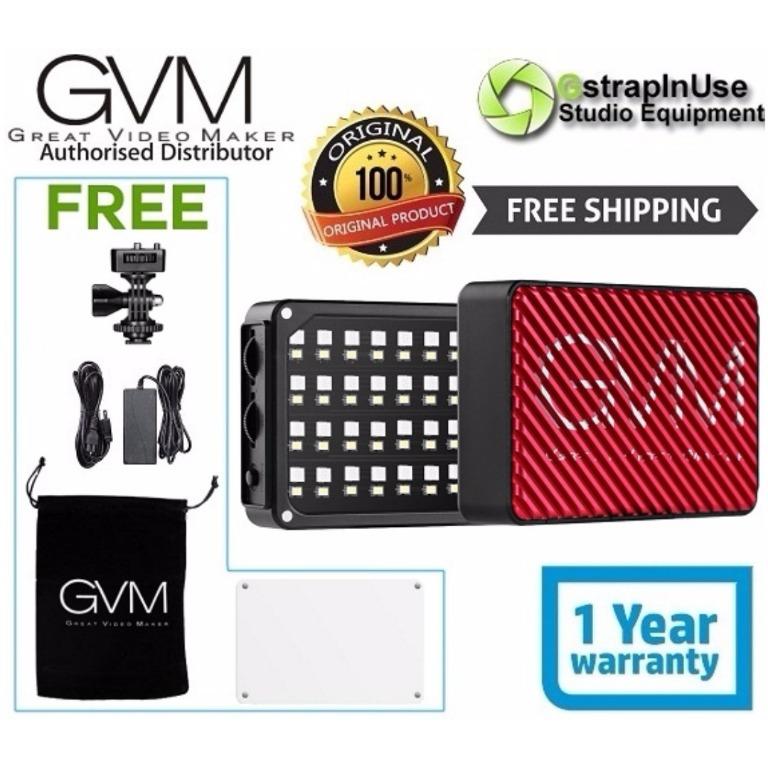 Gvm 7s Rgb Led Video Light 7 Colors Multiple Tone Photography On Carousell