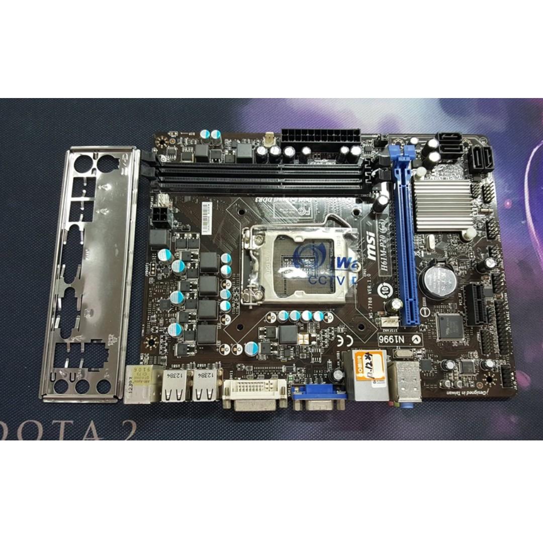 H61 Chipset Fclga 1155 Socket Motherboard Electronics Computer Parts Accessories On Carousell