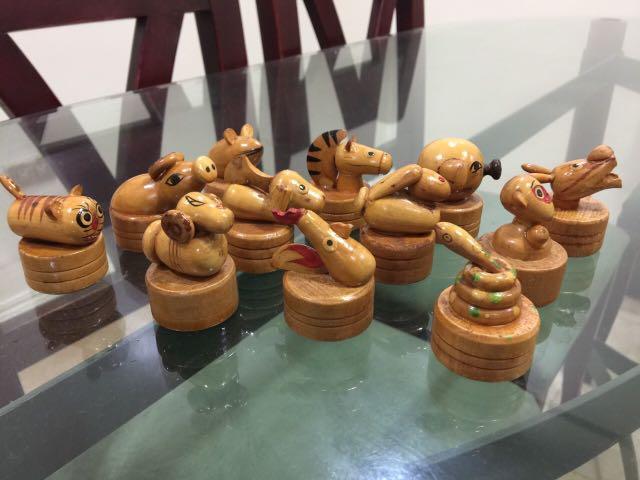 Handcrafted Chinese Horoscope Animals (Category: Home Improvement Tools & Accessories) located in Quezon City. Submitted by uyflo (Listing ID 244426750, Image 1). Description: 12pcs Height 2in each #DIYfromhome #inMakati #inTaguig #inMandaluyong.