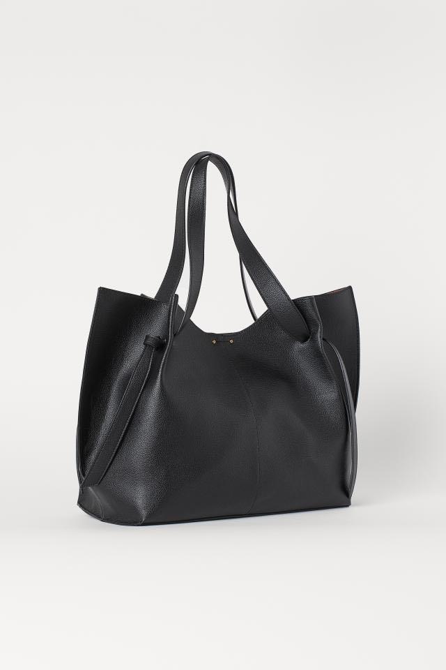 h&m black shopper bag