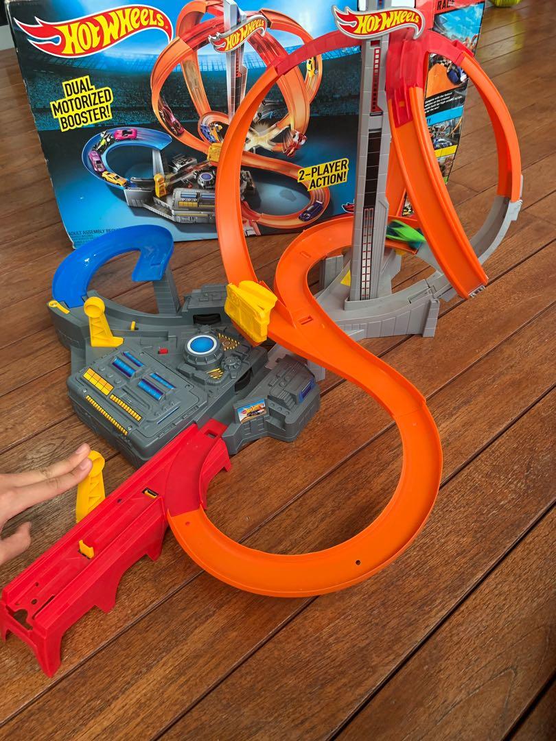 Hot wheels Spin Storm Track Set Dual motorized booster Hobbies