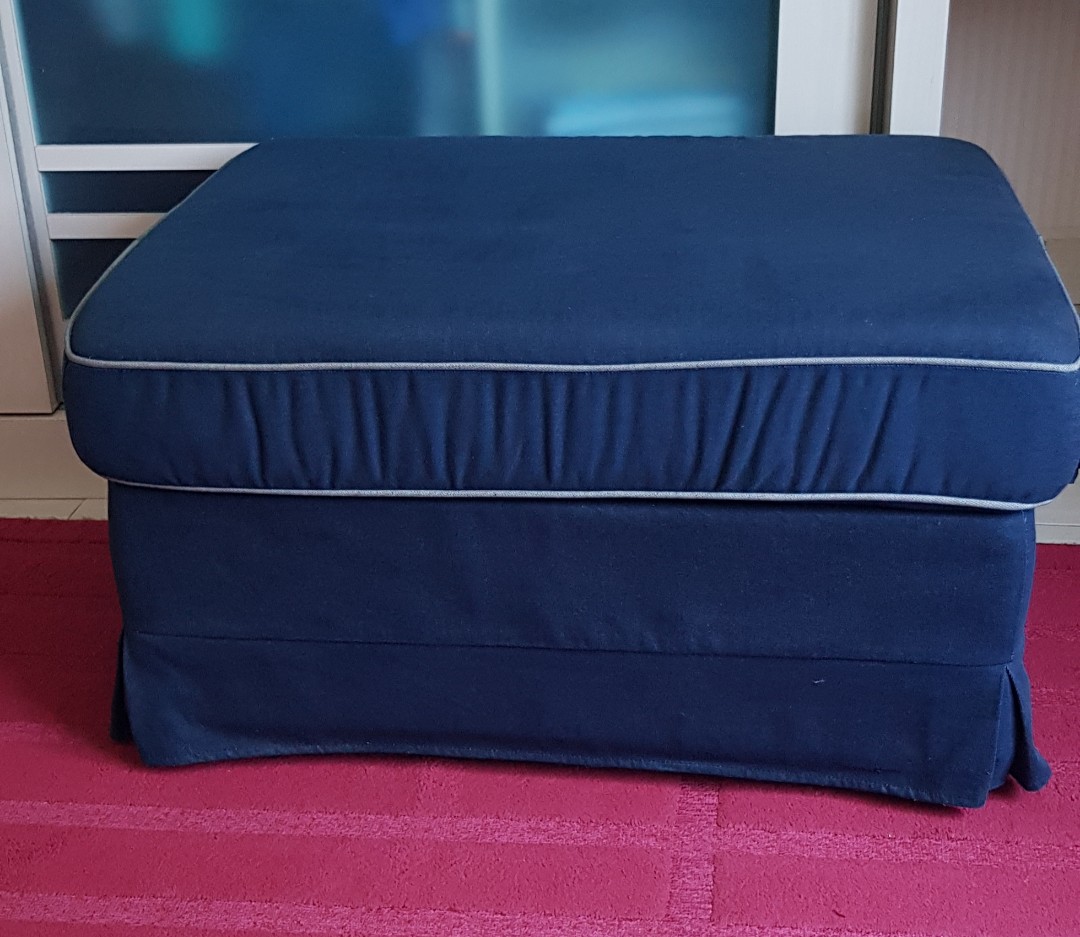 Ikea ottoman storage box, Furniture & Home Living, Home Improvement