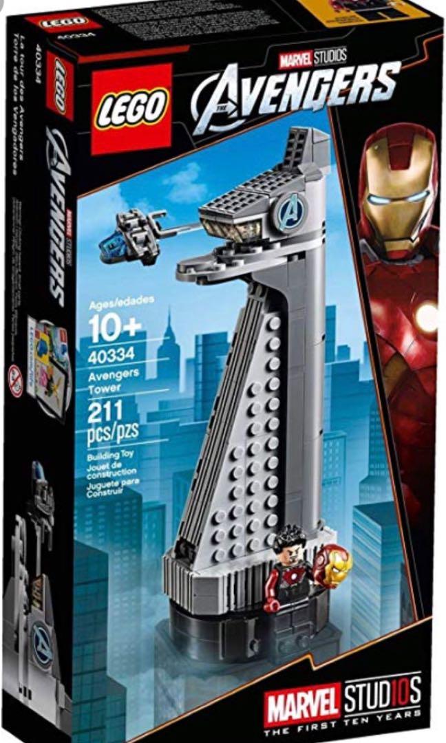 lego avengers tower 40334