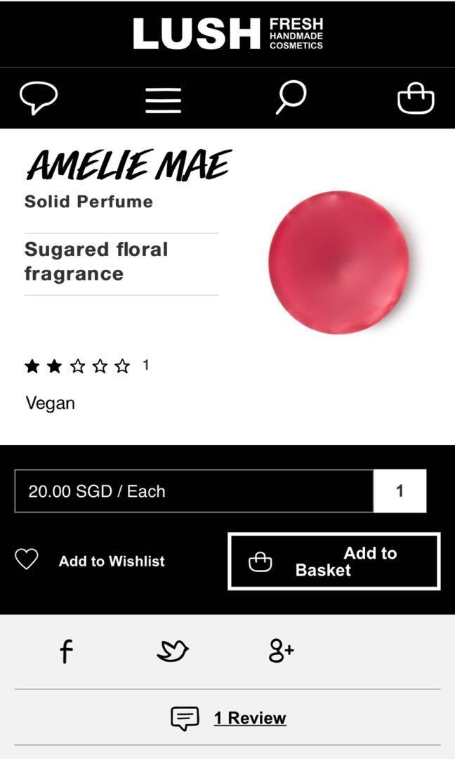 amelie mae lush