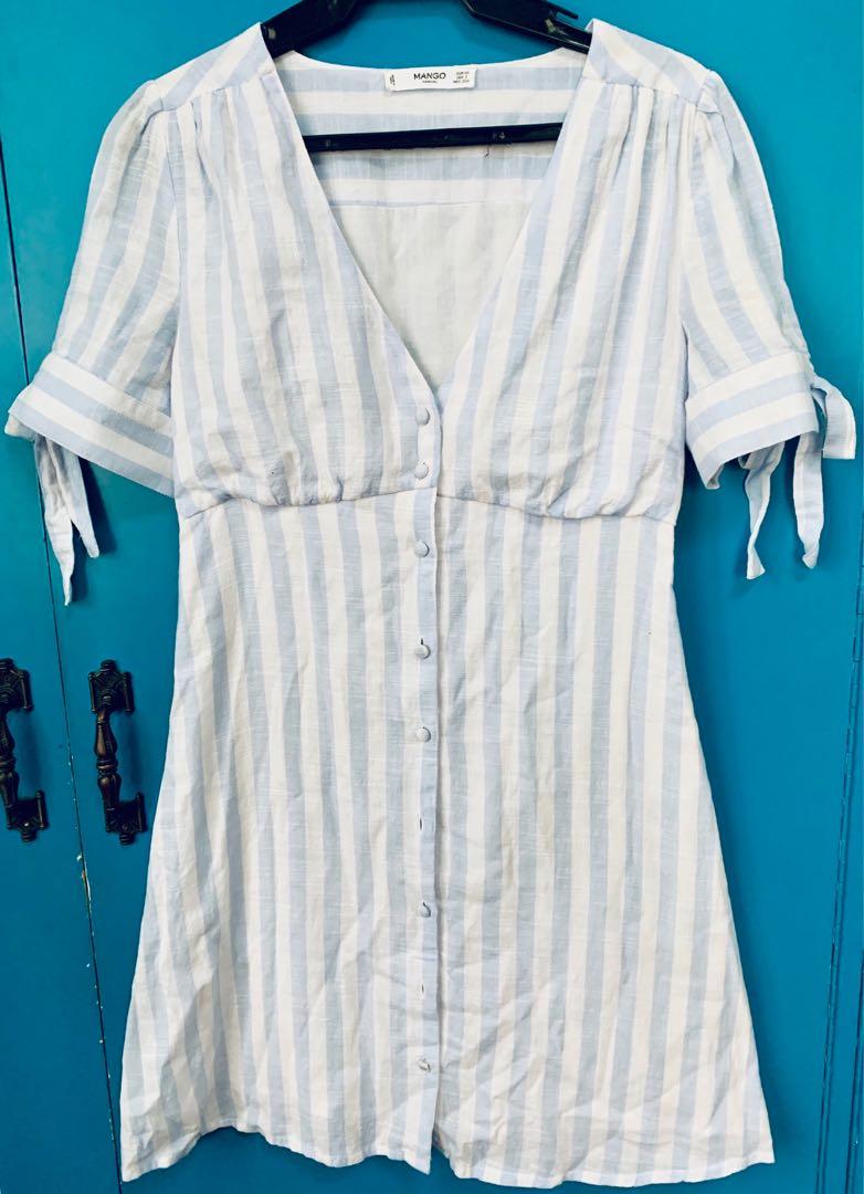 mango button down dress