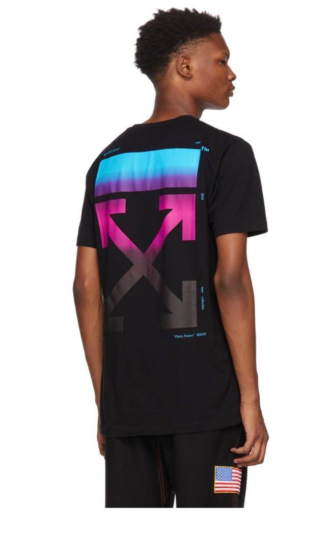 Gradient off shop white tee