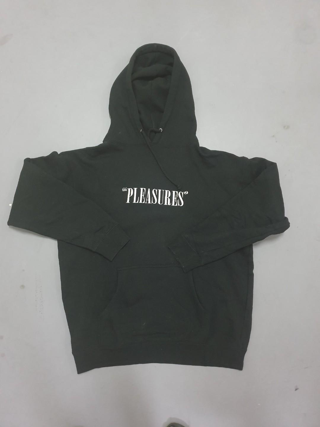 Pleasures Core Logo Embroidered Hoodie Men s Fashion Tops Sets Hoodies on Carousell