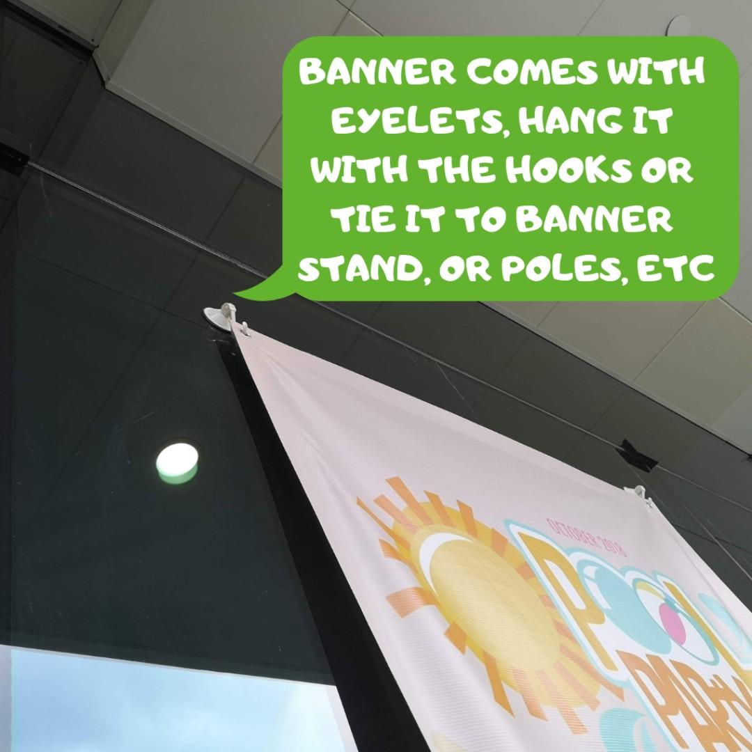 Printed N Personalised Pvc Banner For Your Party Decoration Dessert Table Backdrop Design Craft Art Prints On Carousell