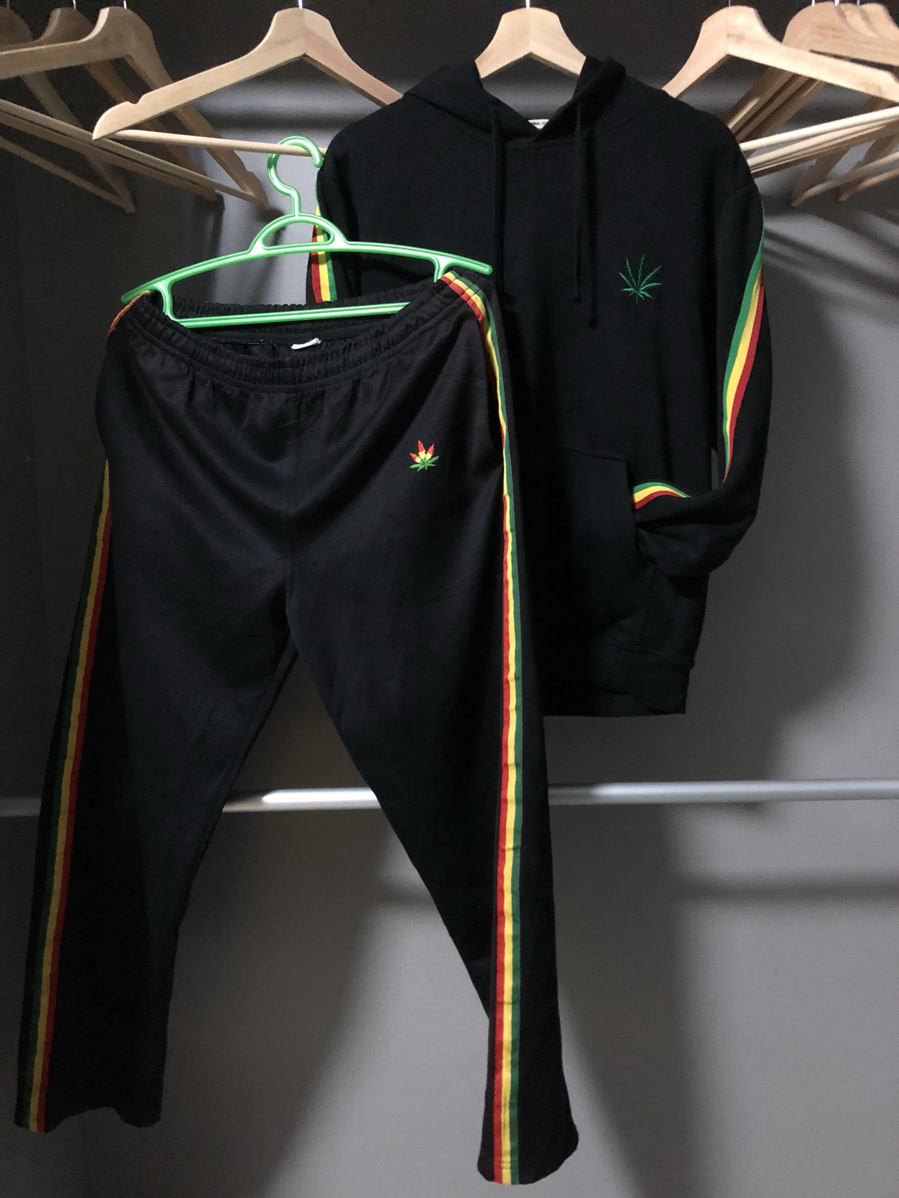 Adidas firebird new arrivals rasta tracksuit
