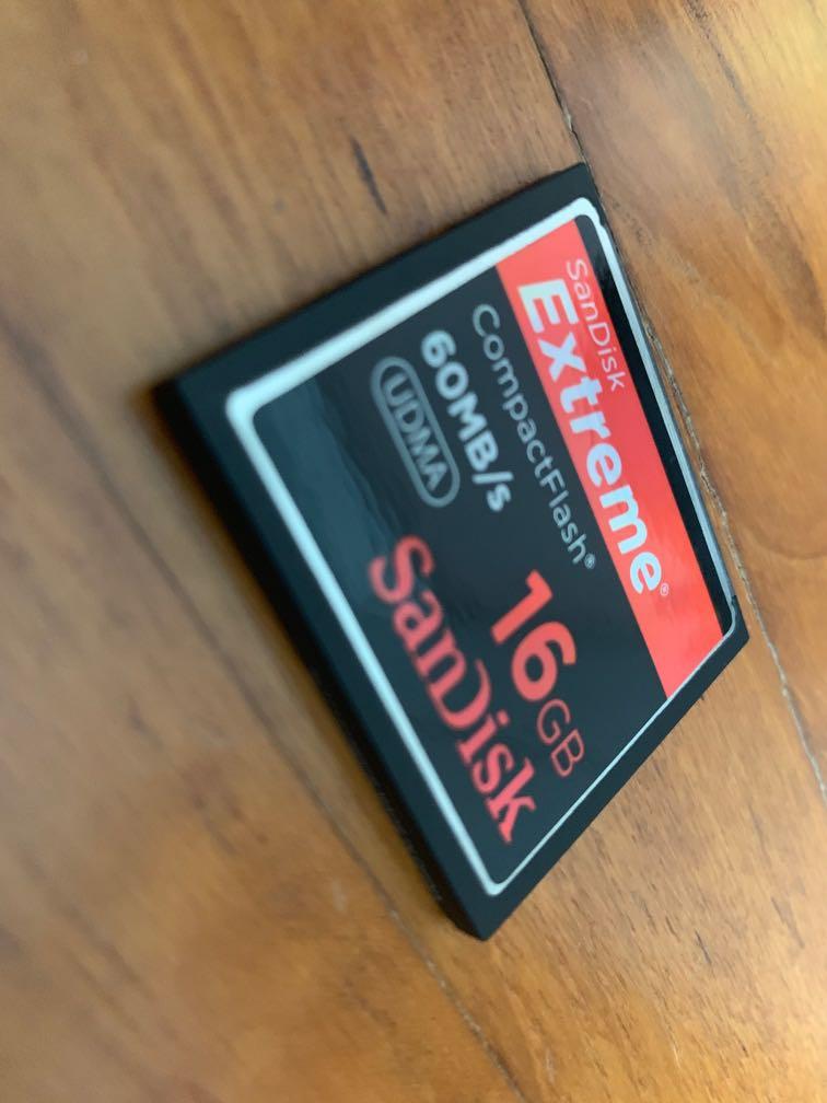 Sandisk Extreme Compactflash 8 16gb 60mb S Photography Camera Accessories Others On Carousell