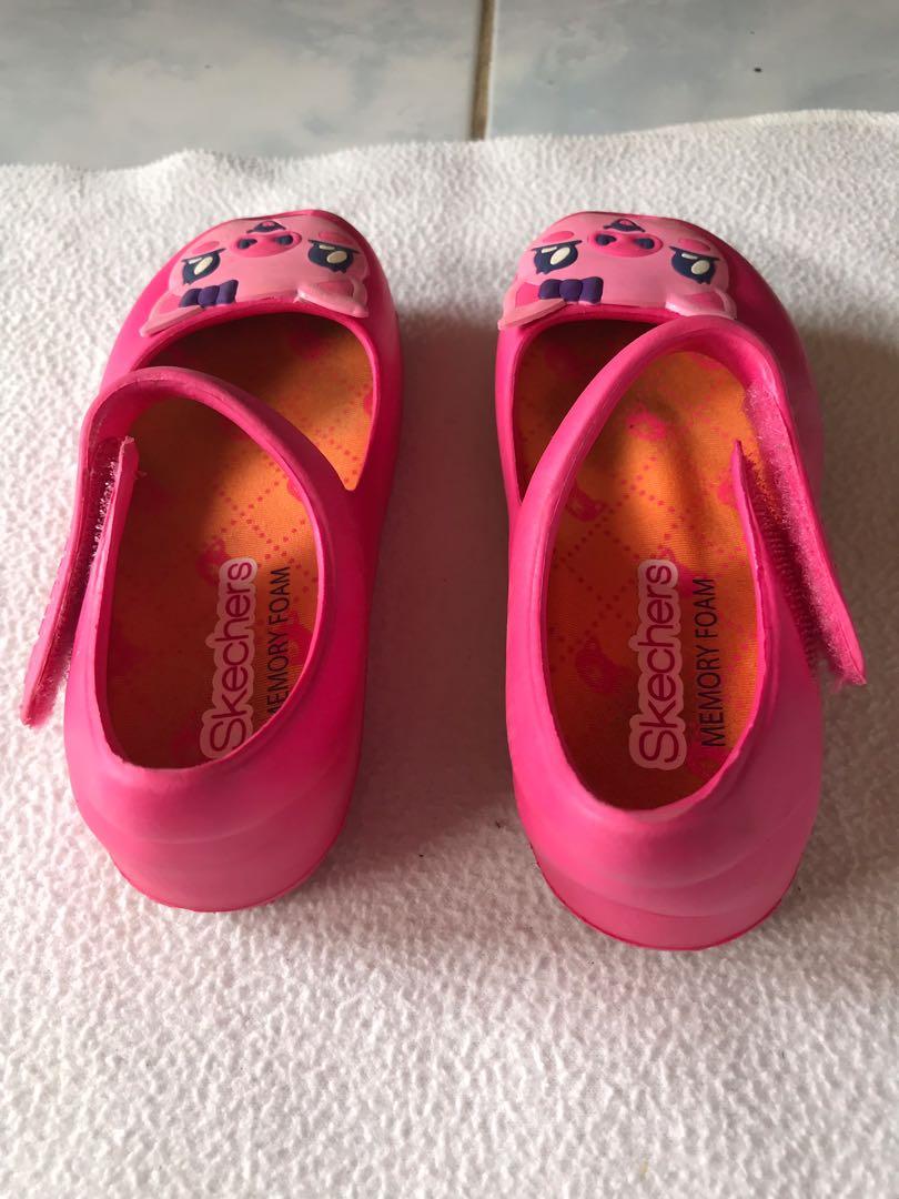skechers sandals kids red