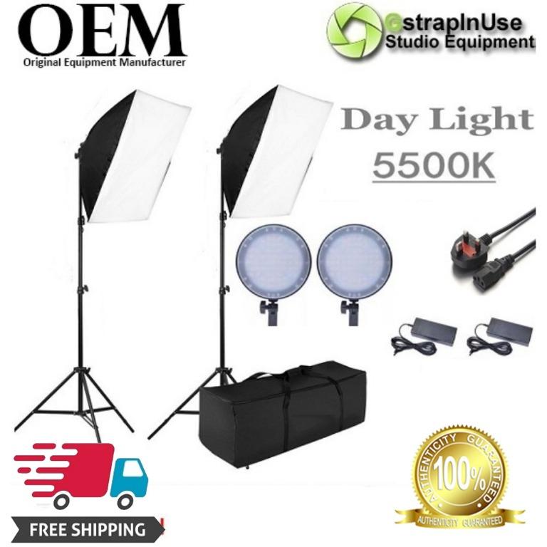 Studio Continuous Lighting LED Combo with Softbox & stand (Studio 5500K