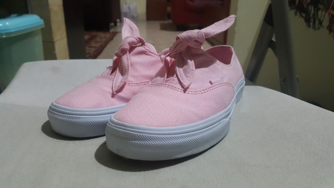 Vans authentic knotted pink store