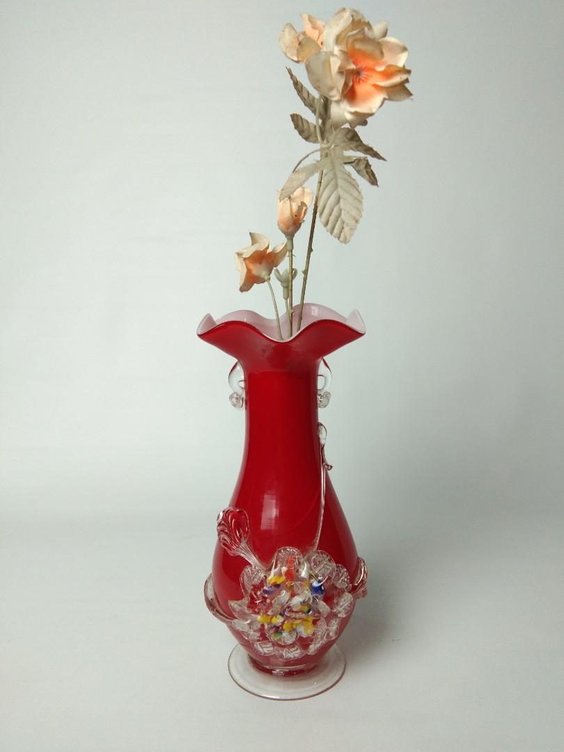 Vas Bunga Kristal Jepang Antik Pajangan Di Carousell
