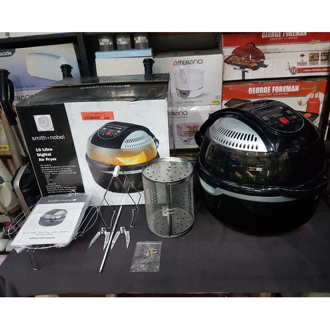 10Liter Digital Air fryer Smith + Nobel, Furniture & Home Living