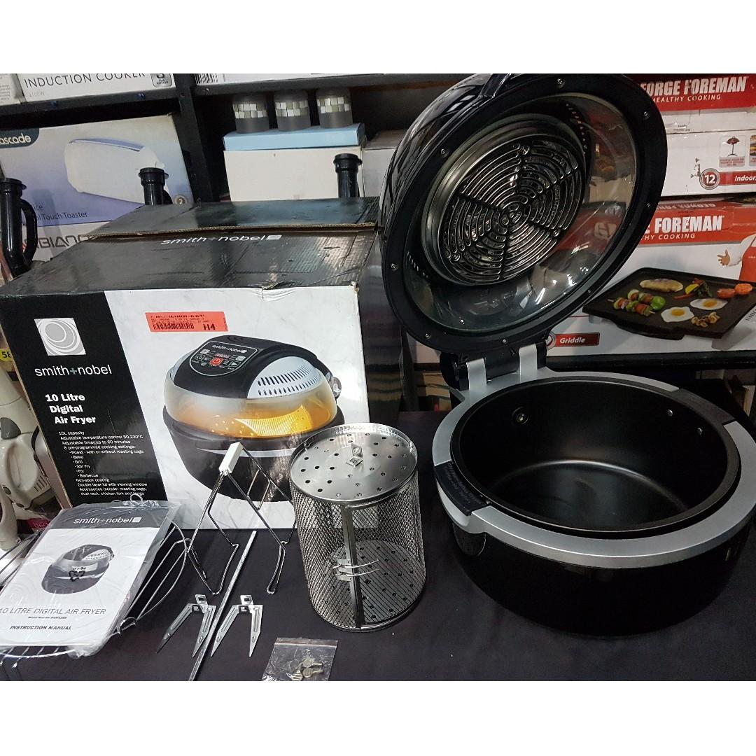 10Liter Digital Air fryer Smith + Nobel, Furniture & Home Living